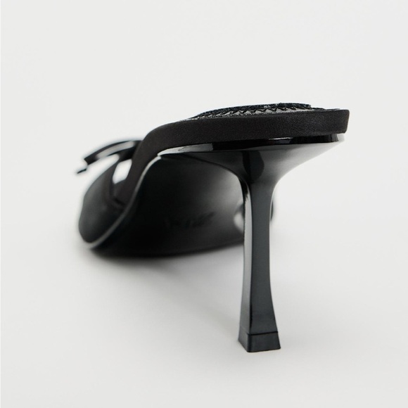 Zara mesh and bow sandals size37 - Picture 4 of 7